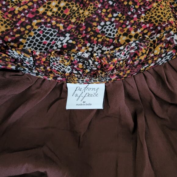 Patrons of Peace Snake Print Oversize Baby Doll Dress Size M - Picture 5 of 16